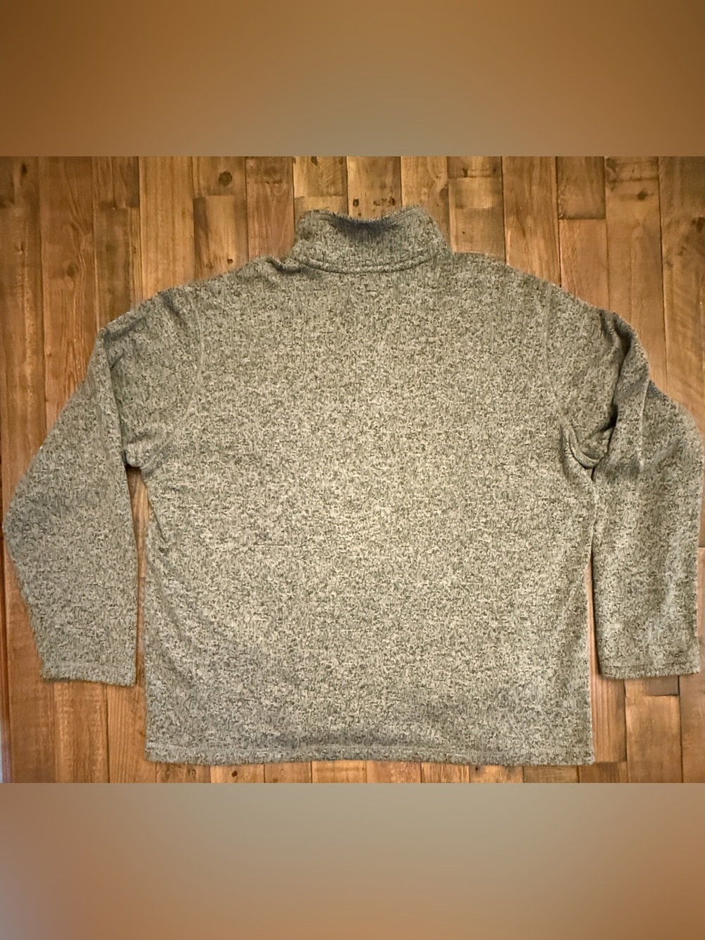 Eddie Bauer Men’s XL Snap Neck Fleece Pullover Sweater Gray Heather - Picture 2 of 9